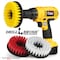 Drill Brush Power Scrubber By Useful Products 5 in W 5 in L Brush, Variety 5in-S-RWY-H-DB - alternate 5